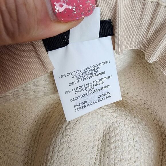 J.Crew Floppy Sun Hat White Size M/L - Picture 10 of 10